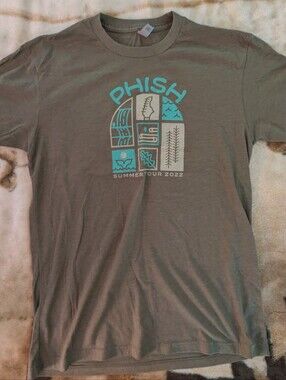Phish Men’s Olive Green Summer Tour 2022 Graphic T-Shirt